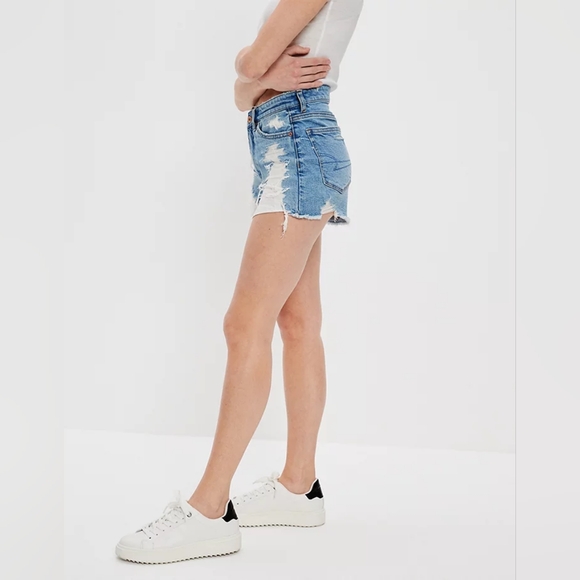 American Eagle Strigid Denim Mom Shorts Women's 8 - Picture 5 of 9